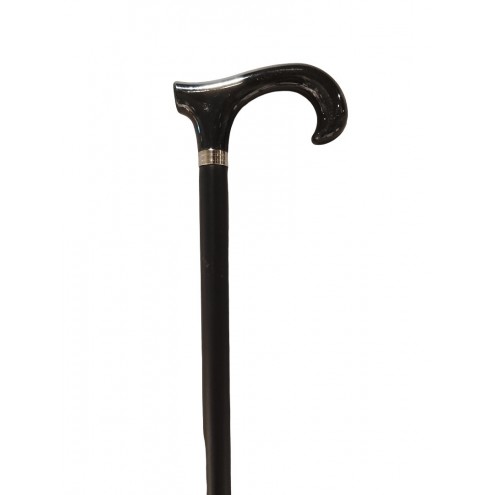 Bastón Clásico Negro Curvo