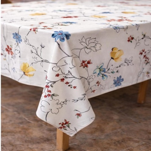Mantel Rectangular Flores
