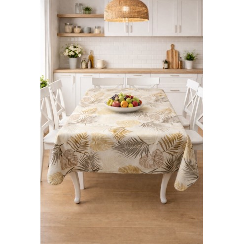 Mantel Antimanchas Hojas II